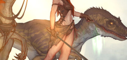 ARK:Survival Evolved Girl with Raptors