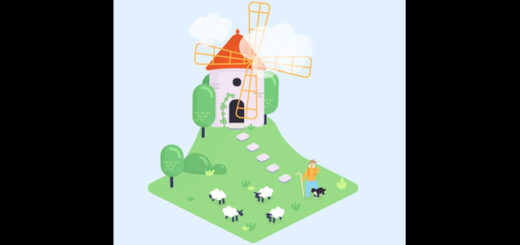 Windmill & sheep